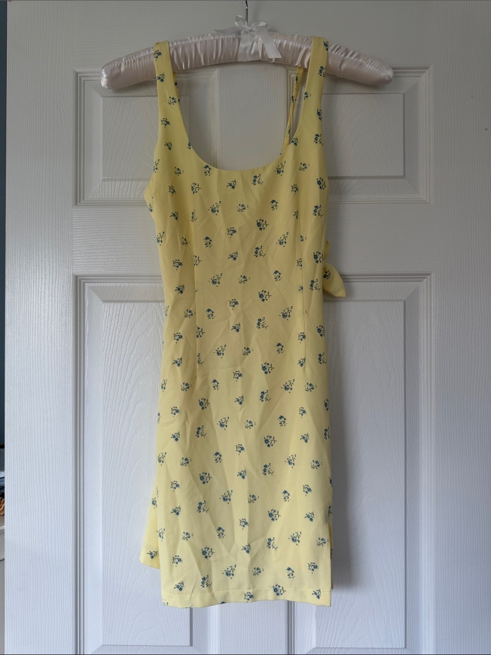 Yellow Floral Tie-Back Sundress